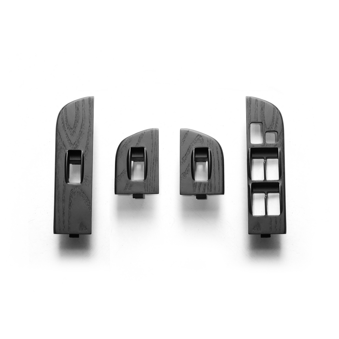 Sumi Black ash wood interior trim set for LandCruiser 70 GXL