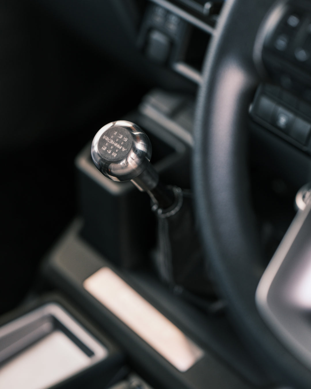 ROHMY LC70 POLISHED TITANIUM SHIFT KNOB