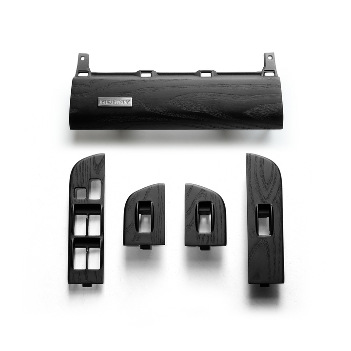 ROHMY HANDMADE JAPAN SUMI BLACK ASH-WOOD LC70 INTERIOR TRIM SET