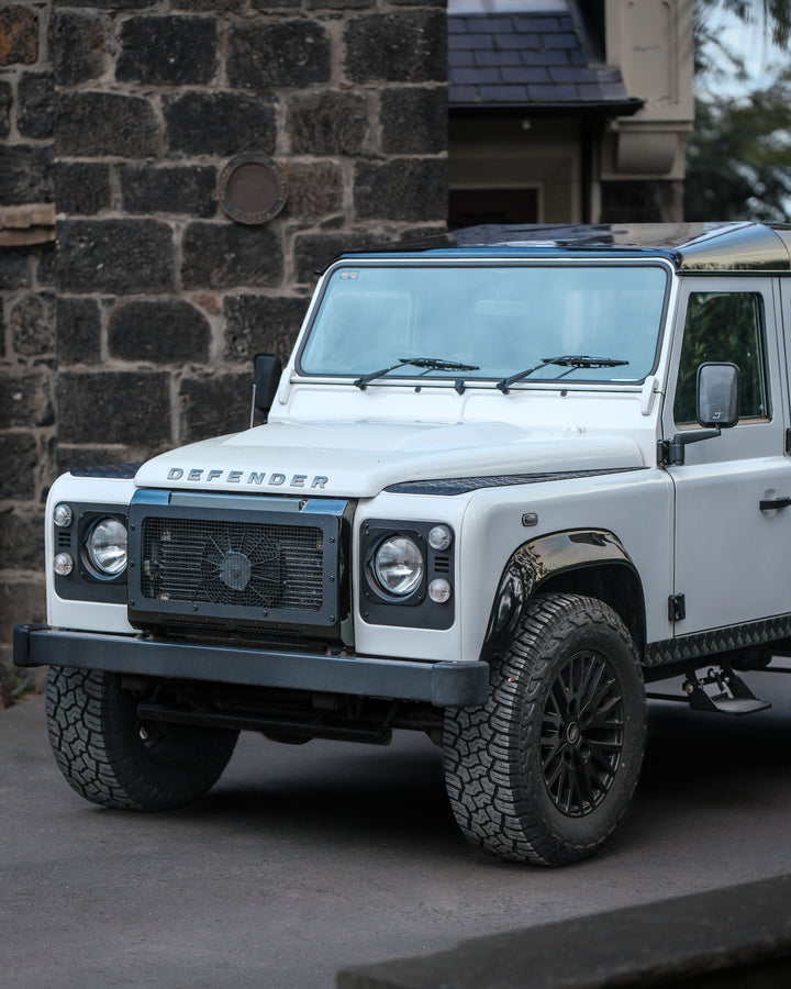 Defender heritage aluminium headlight surrounds