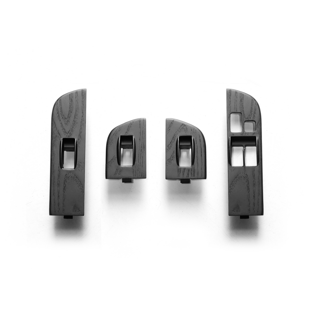 Sumi Black ash wood interior trim set for LandCruiser 70 GXL