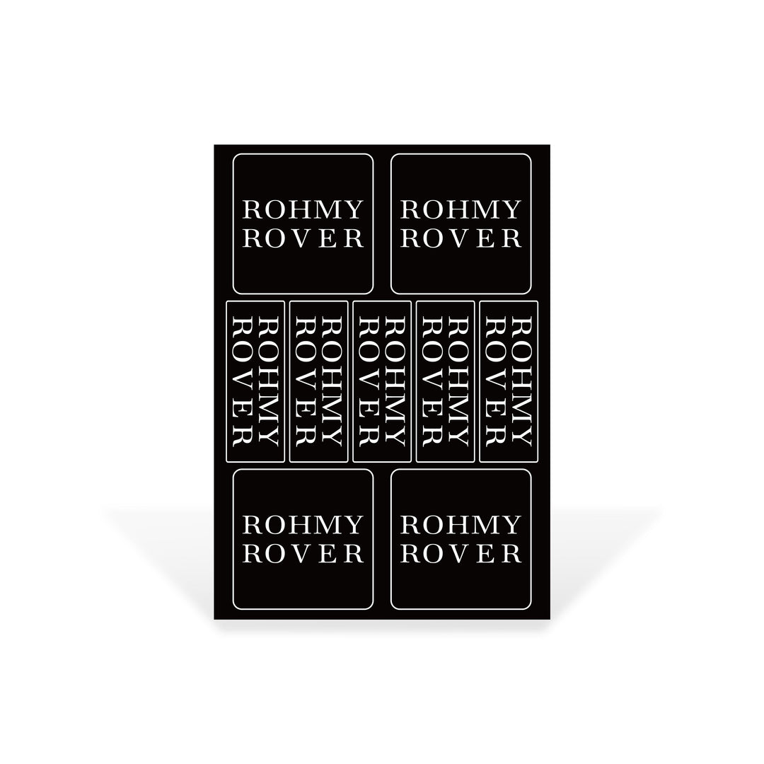 ROHMY ROVER STICKER PACK - ROHMY AUSTRALIA
